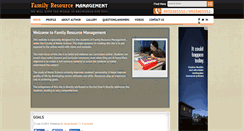Desktop Screenshot of familyresourcemanagement.org